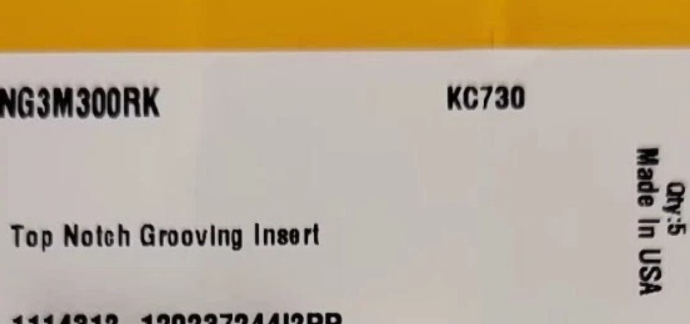 5  PCS  ORIGINAL  INSERTS      NG3M300RK KC730