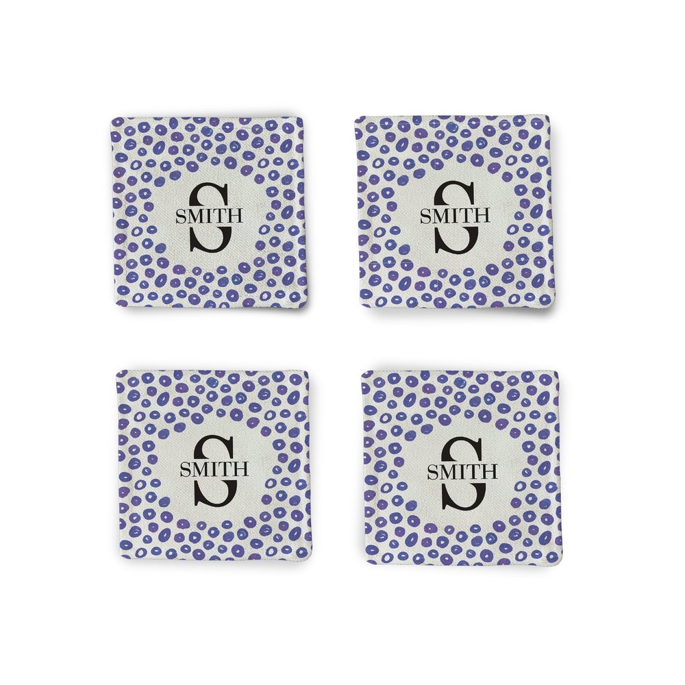 Fabric Coaster: Purple Pebble