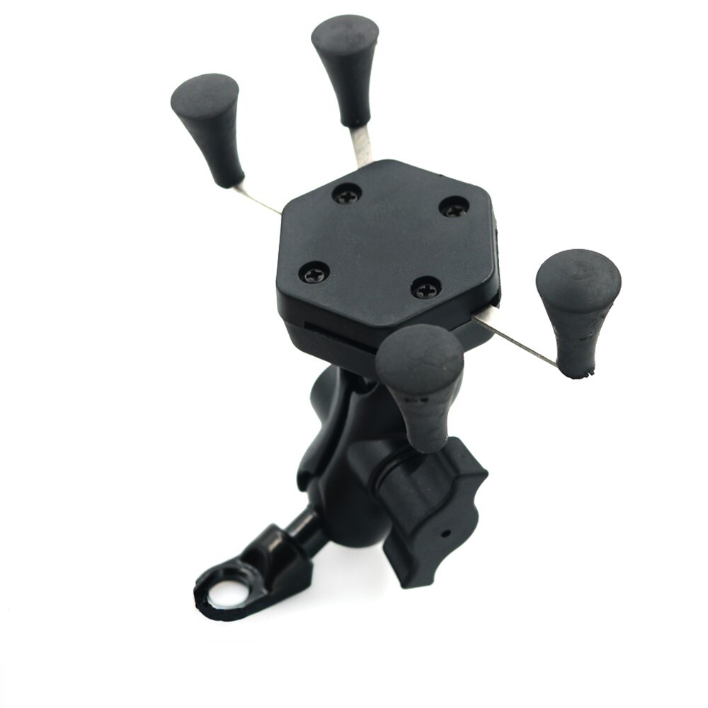 Phone Holder Triple Tree Stem Fork Stem Mount GPS Navigation Mirror Bracket 23