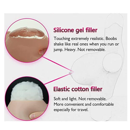 B-H Cup Realistic Breast Forms Silicone Fake Boobs For Crossdresser Drag Queen