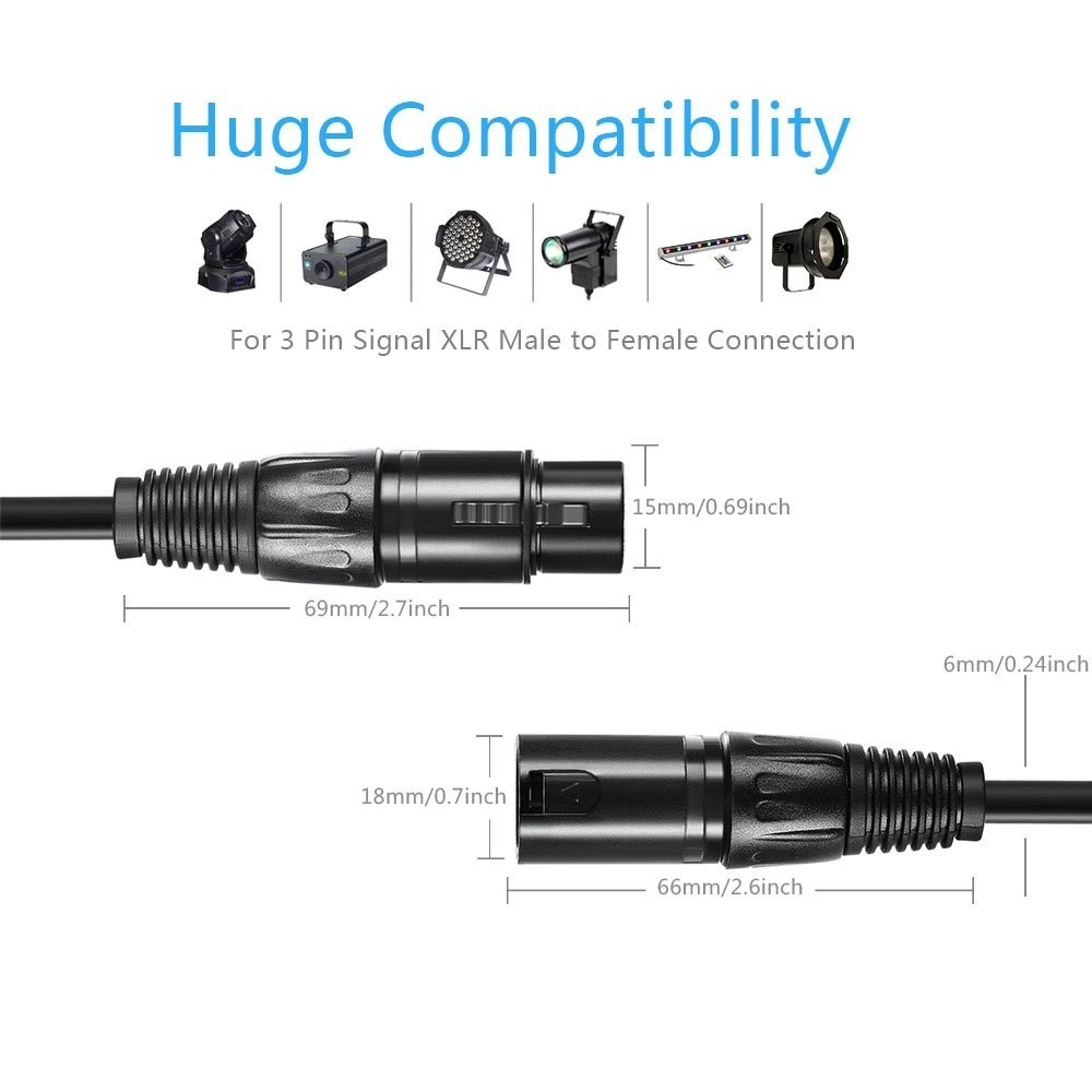 Flexible DMX Cable for Moving Head Lights