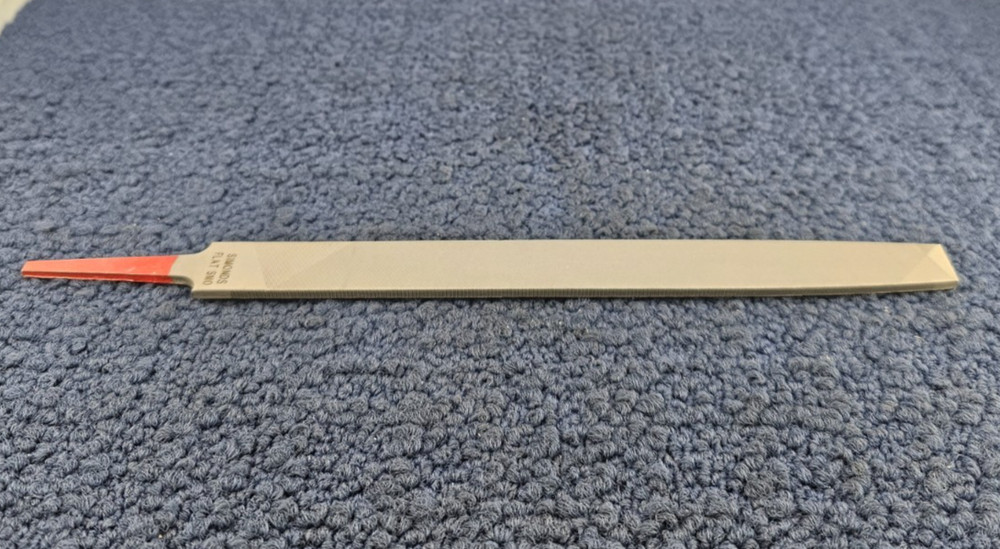 Simonds Hand Flat File Smooth Cut Double Cut, 10" Overall Length