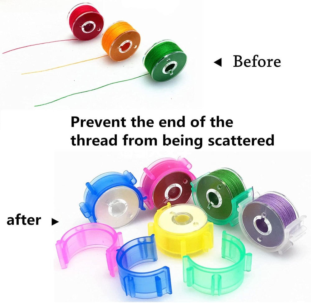 Thread Spool Huggers 70 PCS Savers Bobbin Holders Clamps Small Clips