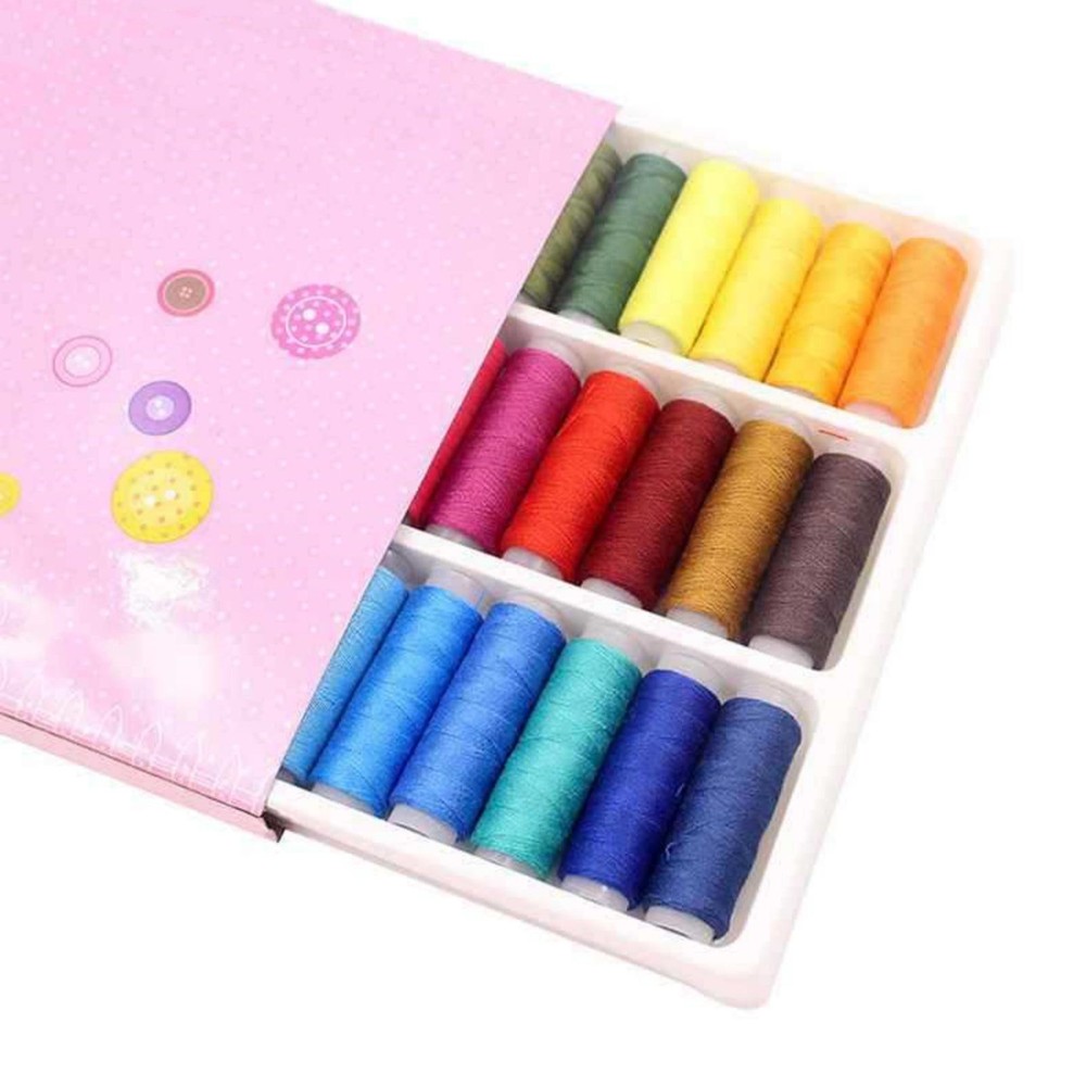 39Pcs Colored Sewing Thread Set Mixed Colors Polyester Spool Fits Many Brands
