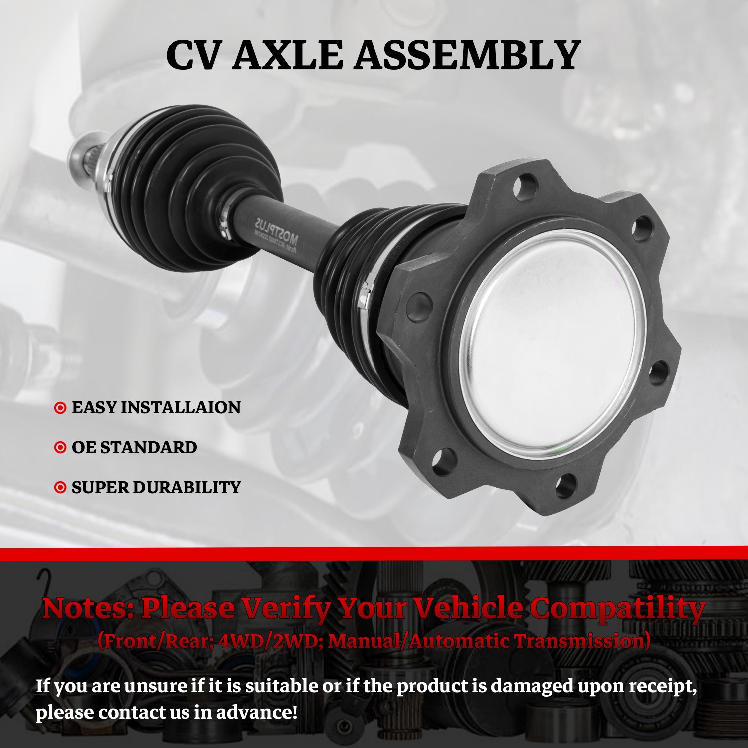 AWD Front Right Side CV Axle Shaft For 2008-2013 Nissan Rogue 2.5L 66-6287