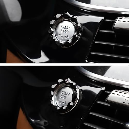 Bling Car Engine Start Button Cover Bling Interior Crystal Push Start Black
