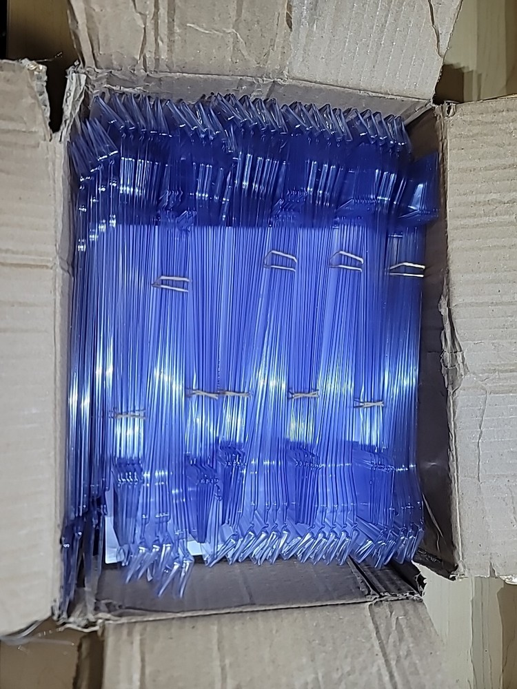 200 6" & 7" Hook Hiker Label HolderPegboard Hook Scanner Holder UPC Barcode