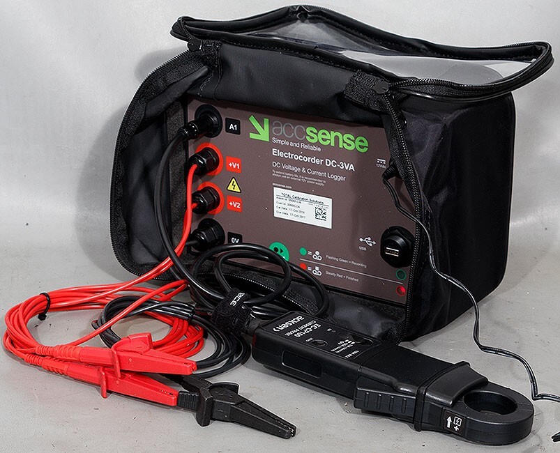 Accsense/Acksen DC-3VA Electrocorder DC Voltage/Current Energy Data Logger IP65