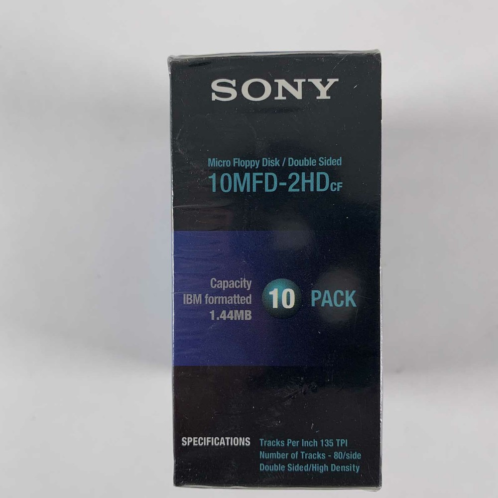 Sony 3.5 Inch Micro Floppy Disk Double Sided High Density 1.44MB B-B