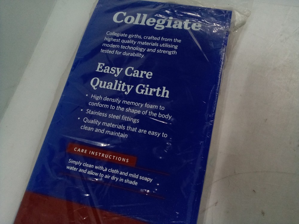 Collegiate High Density Memory Foam Girth, Black 26"/65cm