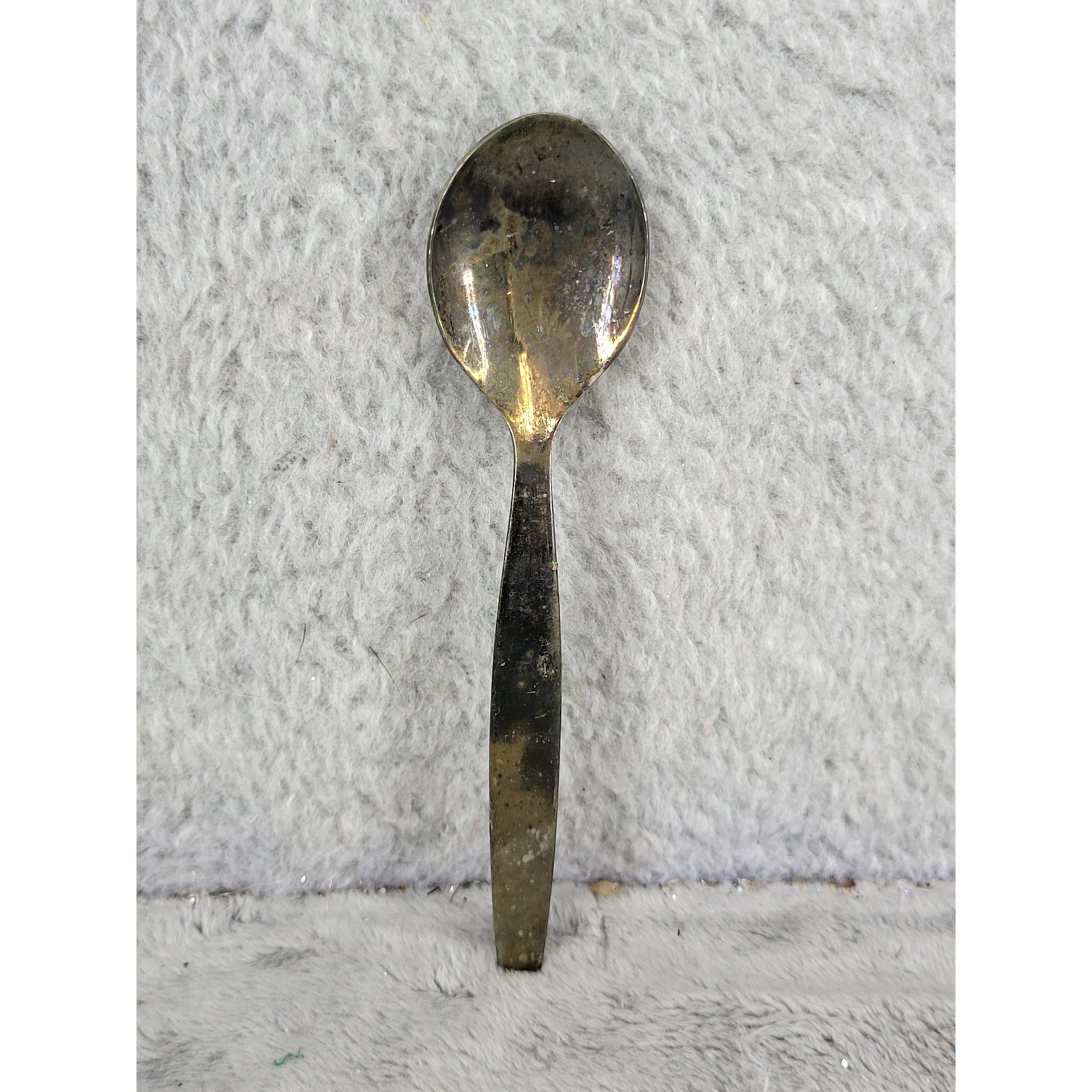 Vintage Silver Plated Teaspoon Serving Spoon Small Antique Kitchenware