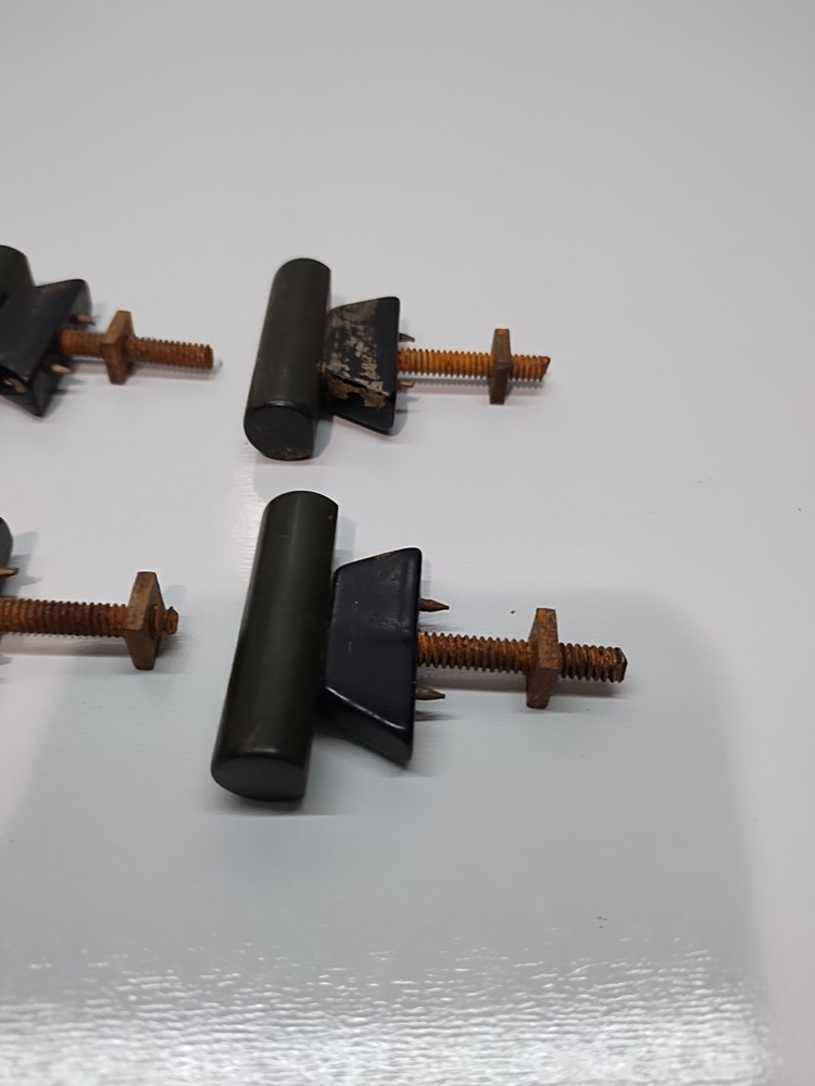 green bakelite door handles or drawer pulls