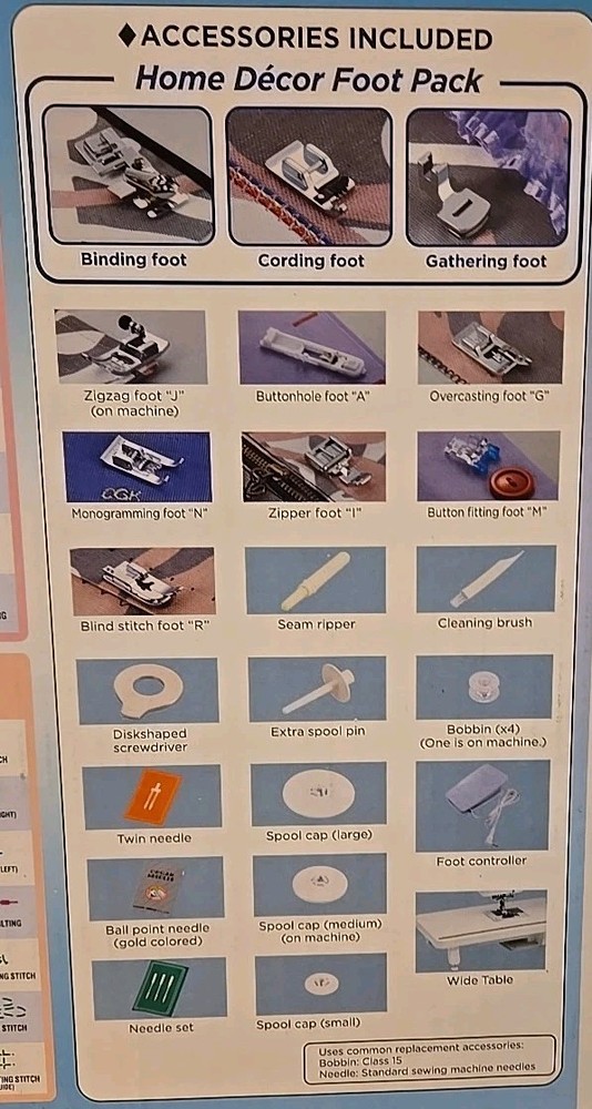 Brother CE8100 Computerized Sewing Machine W/thread, Fabric, & Sewing Book. NEW