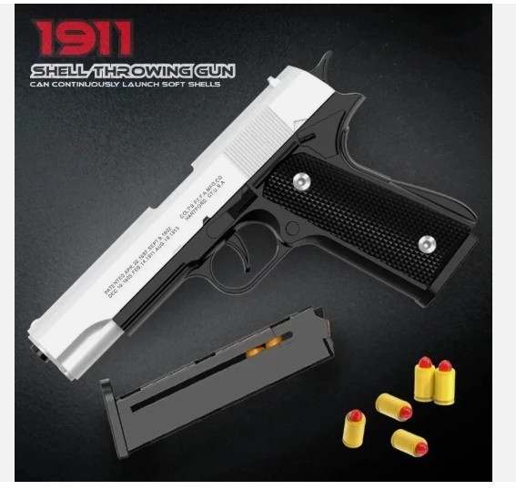 Colt 1911 Soft Bullet Toy Gun Automatic Shell Ejecting