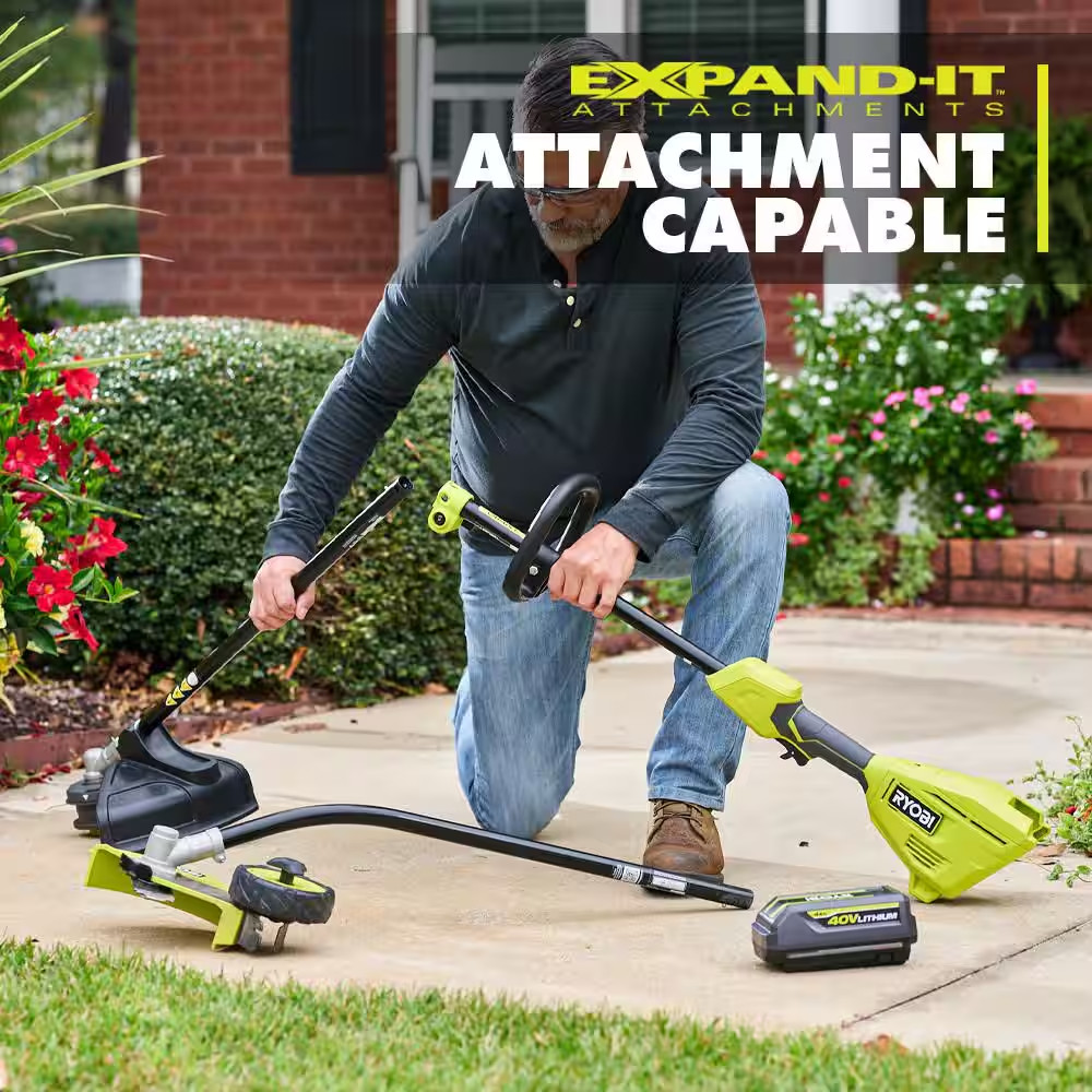 40V 15 In. Expand-It Cordless Battery Attachment Capable String Trimmer (Tool On