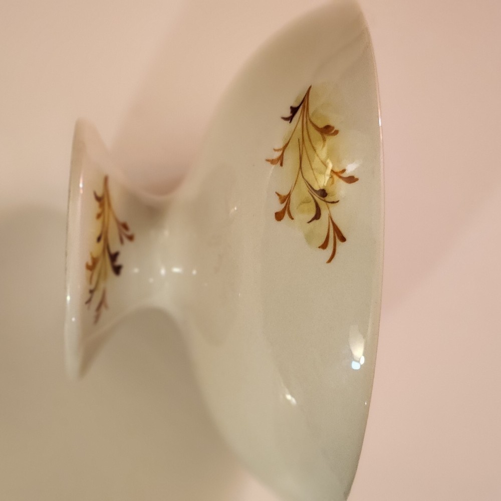ceramic compote divided pedestal