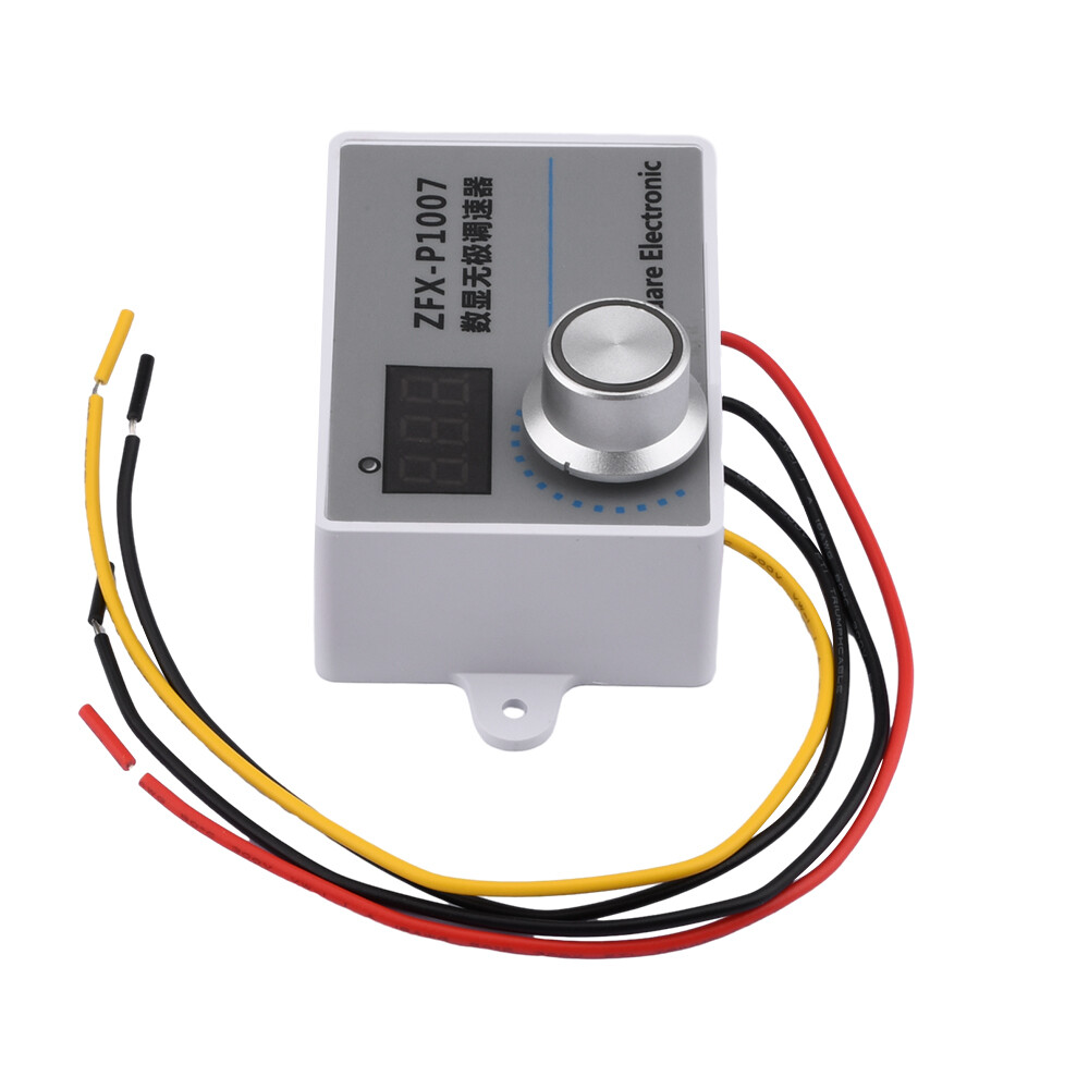 500W Adjustable AC 220V Speed Controller Digital Motor Reducer Speed Regulator