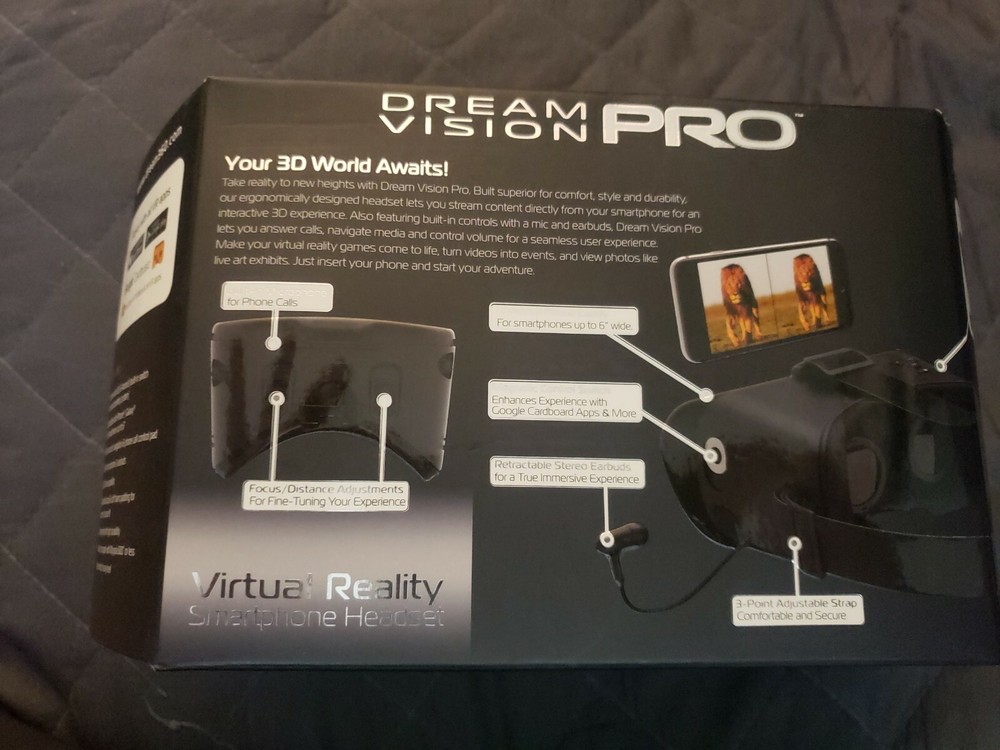 Tzumi Dream Vision Pro Virtual Reality Headset is ready.