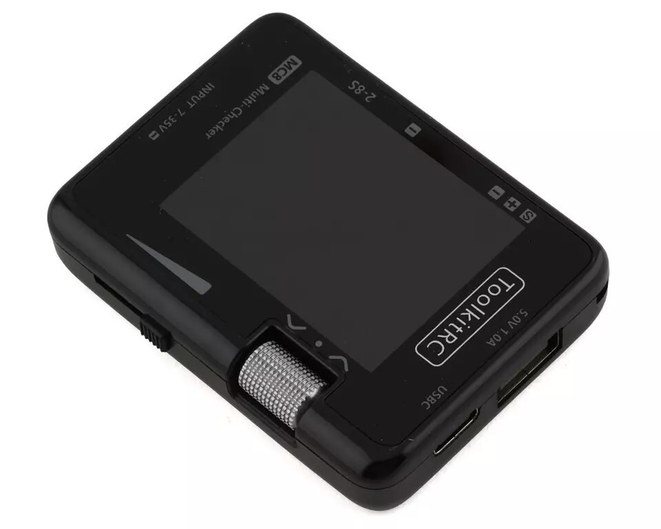 ToolkitRC MC8 Battery Checker, LCD DIsplay, Servo Tester, Battery Balancer