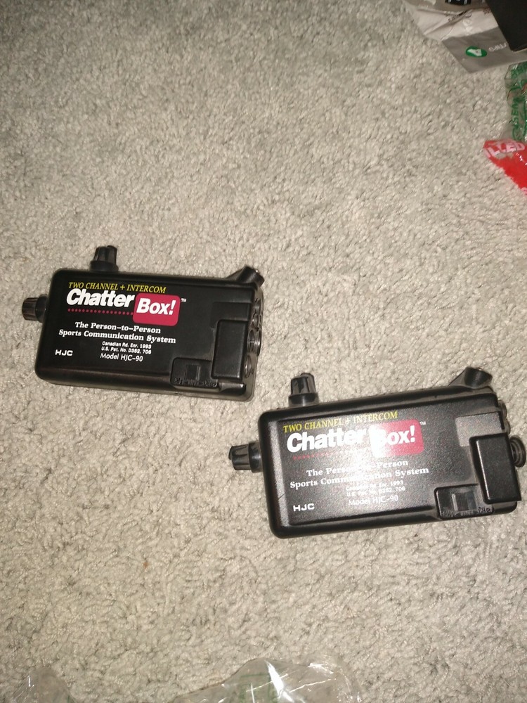 (2) Chatter Box Model HJC-90 parts missing main boxes only