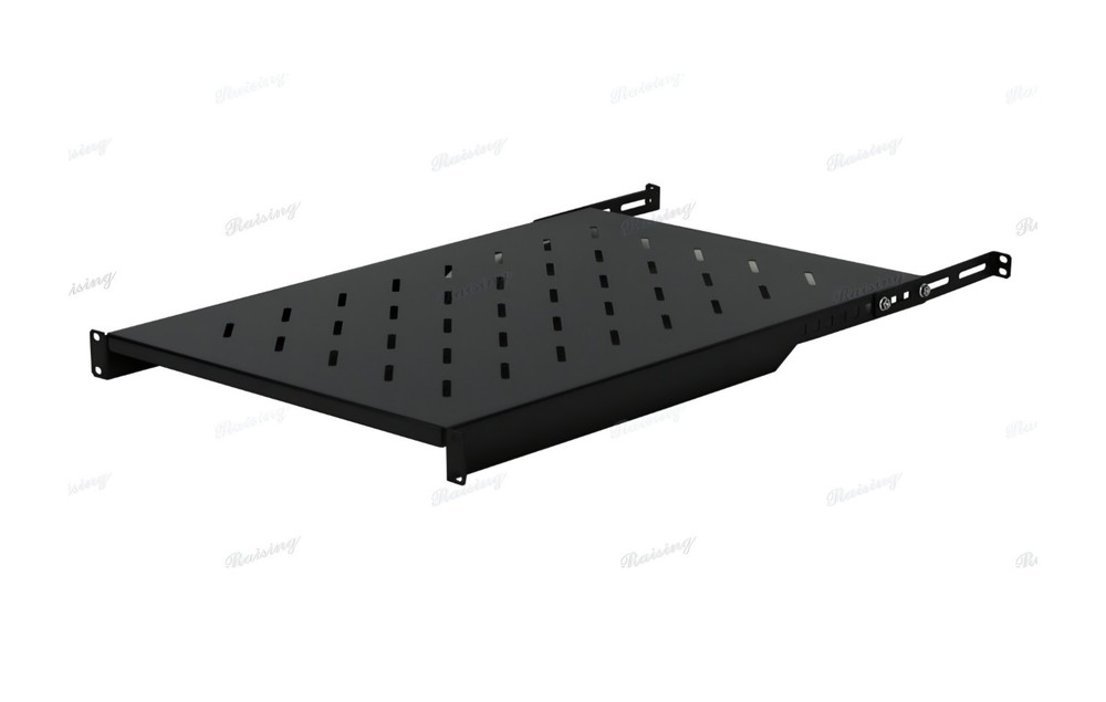 Fixed Rack Server Shelf 1U 19" 4 Post Rack Mount Adjustable 30"-35"