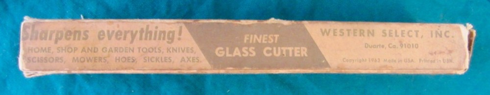 Vintage 1960 Selectool Master Sharpener & Glass Cuter Original Box Instructions