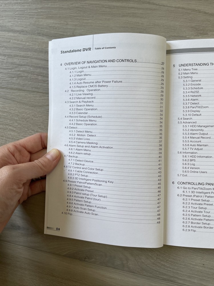 Standalone DVR 4Ch User's Manual