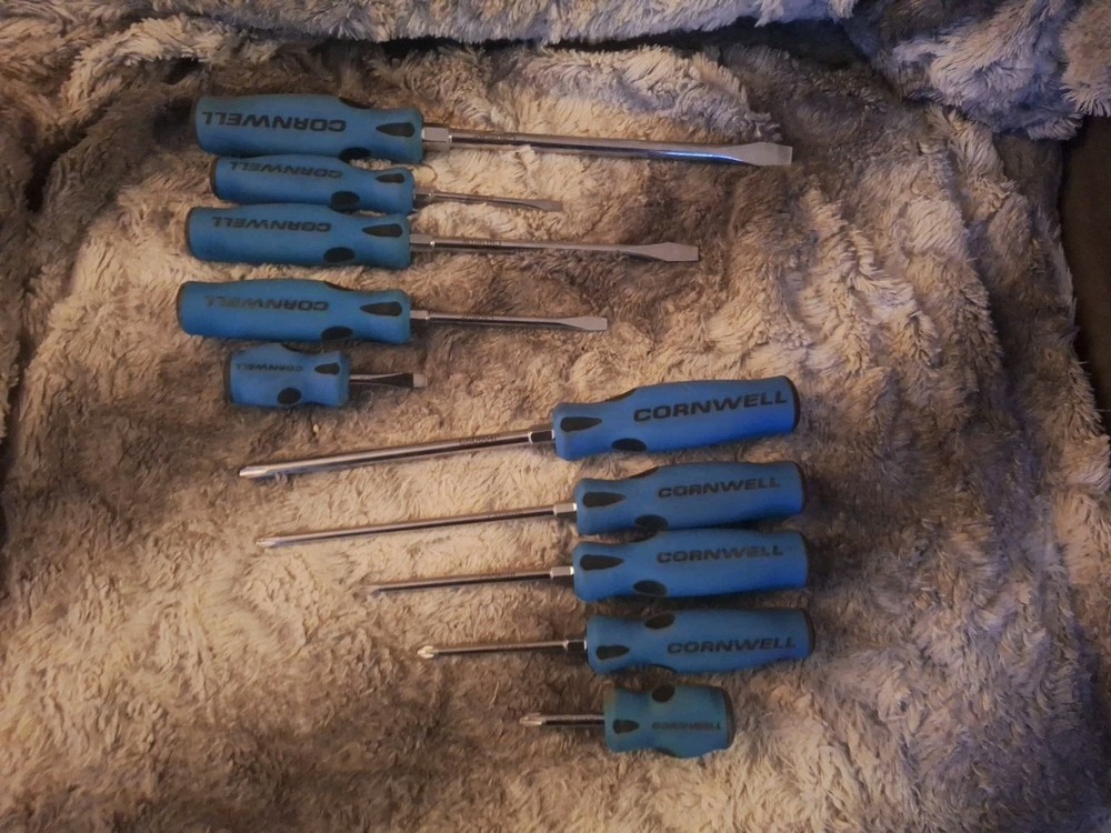 Cornwell 10pc Screwdriver Set Blue