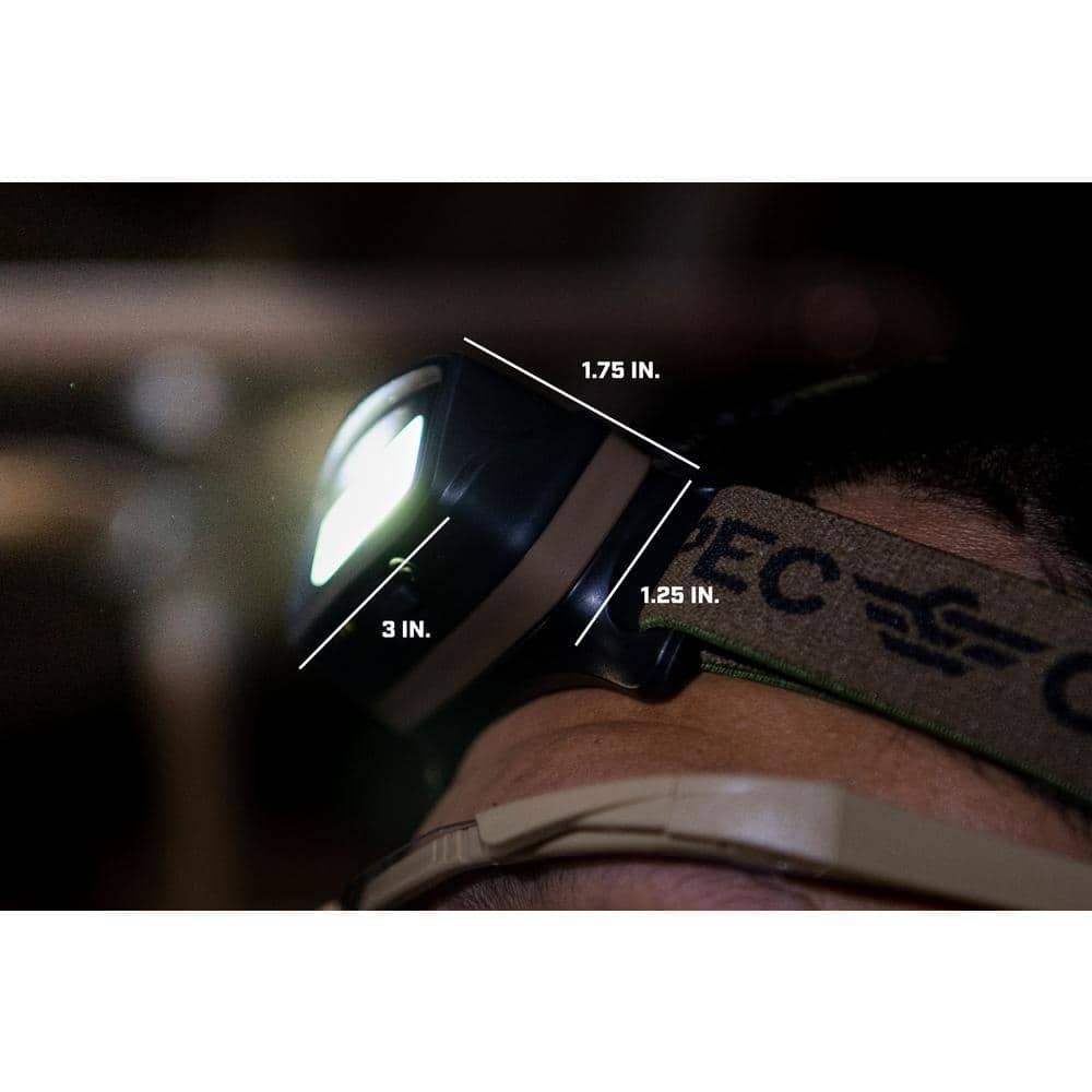 SPEC OPS Rechargeable LED Headlamp with Removable Light