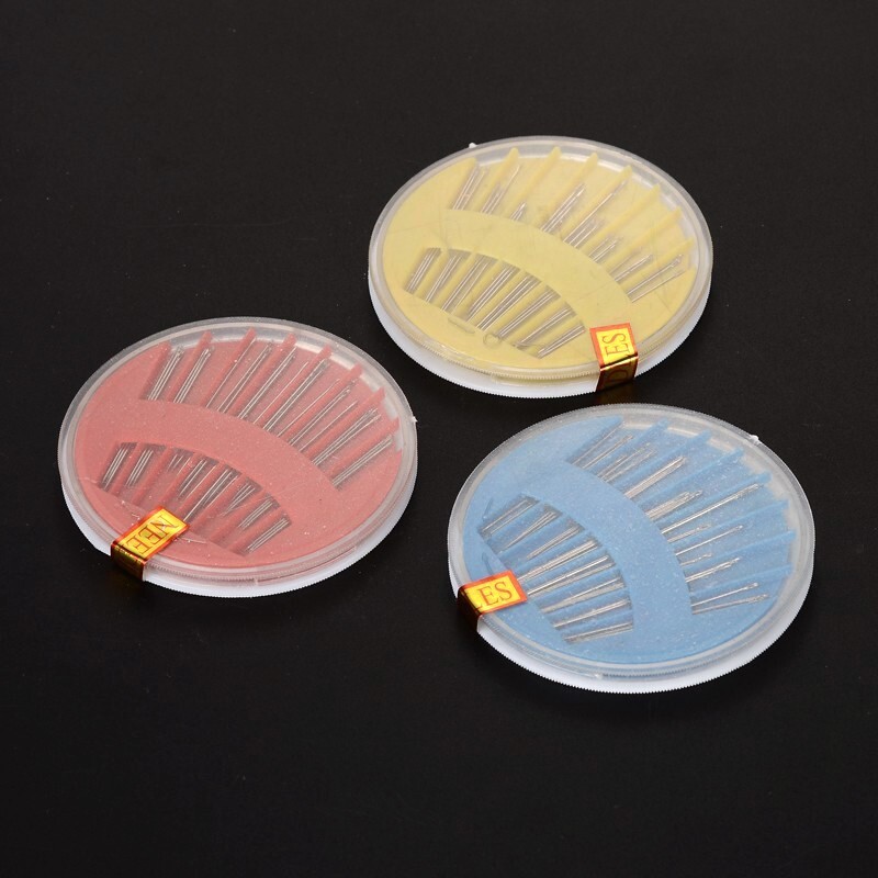 Iron Sewing Needles, with Plastic Boxes 25pcs/box. 3 boxes per order