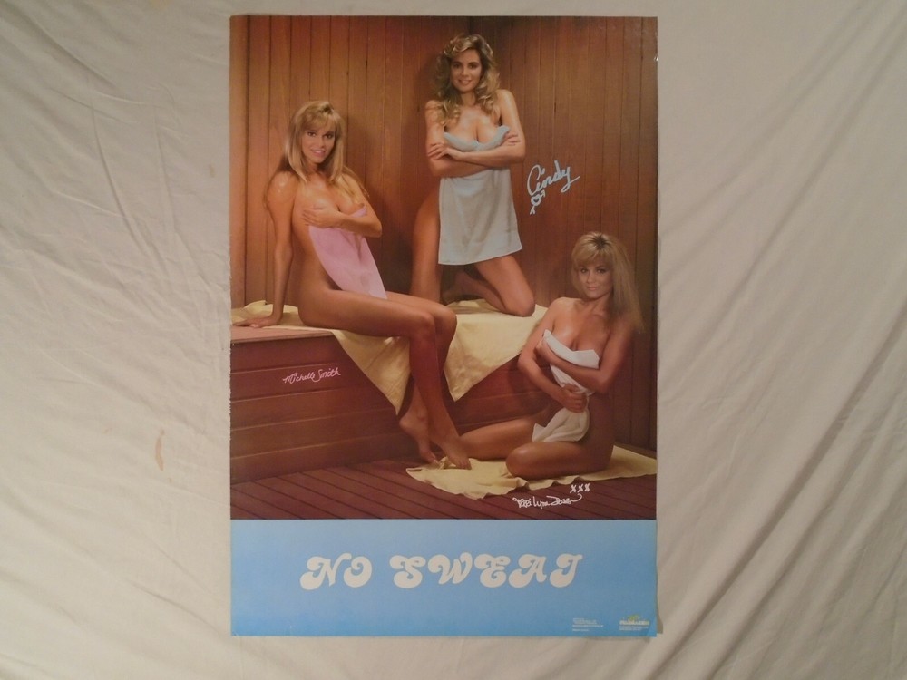 No Sweat Poster Sexy Sauna Girls Pinup