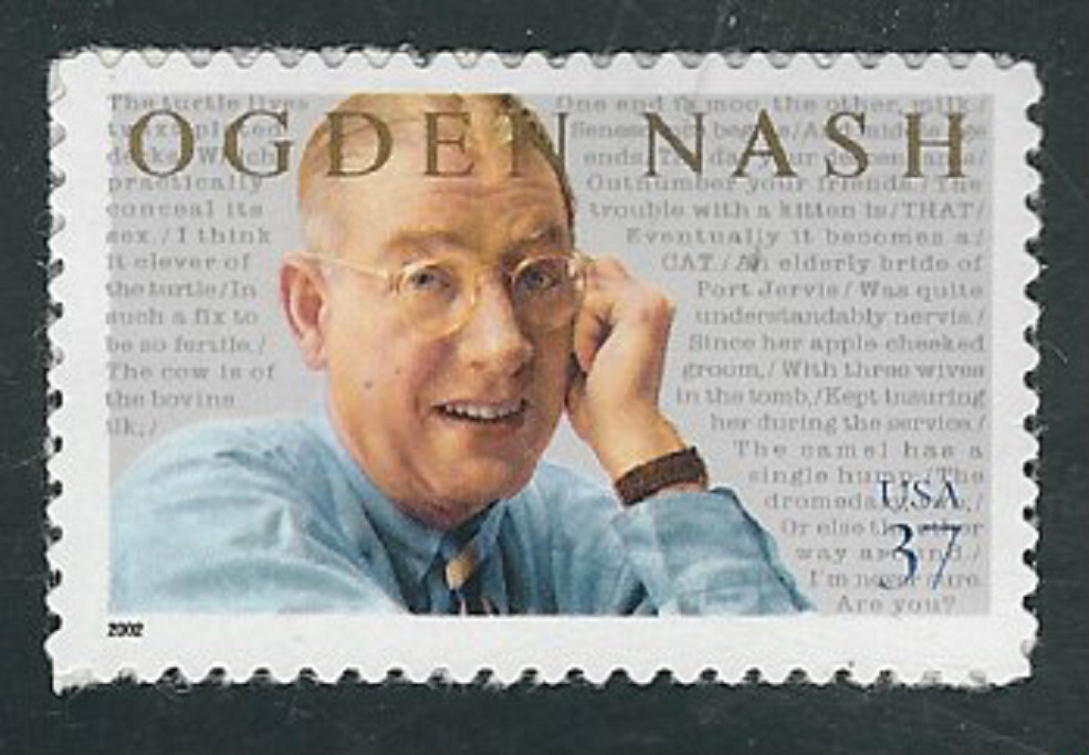 Scott #3659...37 Cent...Ogden Nash...2 Stamps