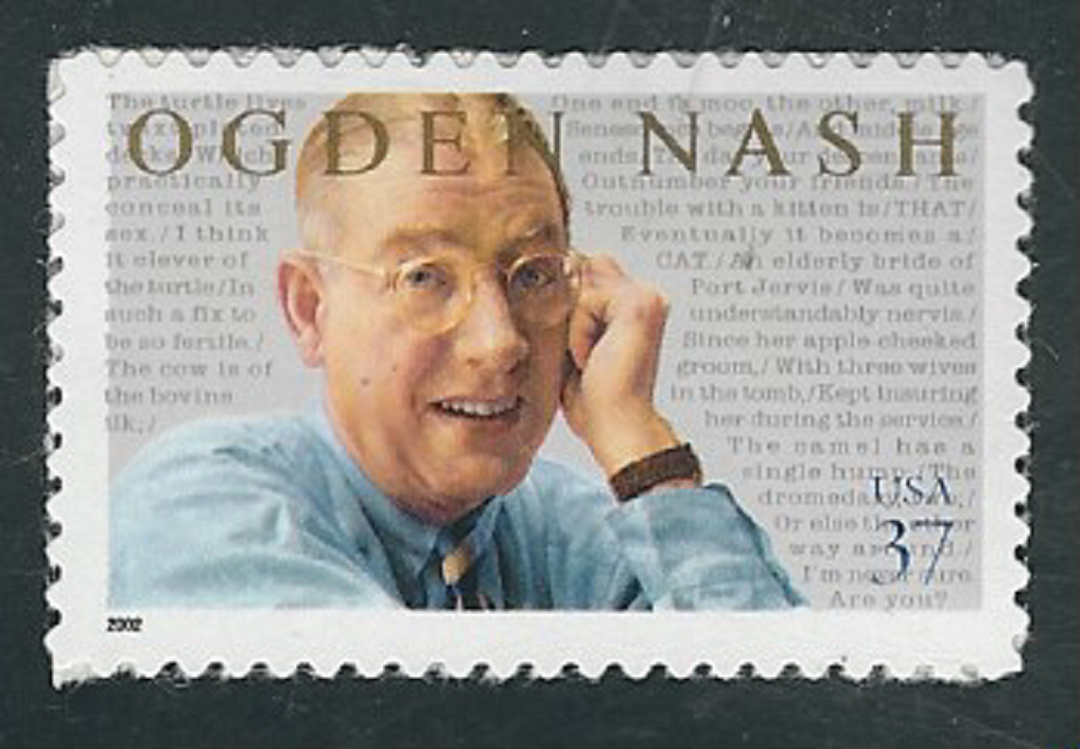 Scott #3659...37 Cent...Ogden Nash...3 Stamps