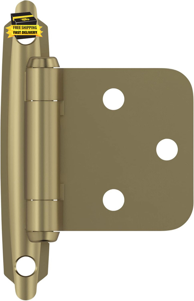 BPR3429BBZ | Cabinet Hinge | Variable Overlay Self Closing Face Mount | Golden C