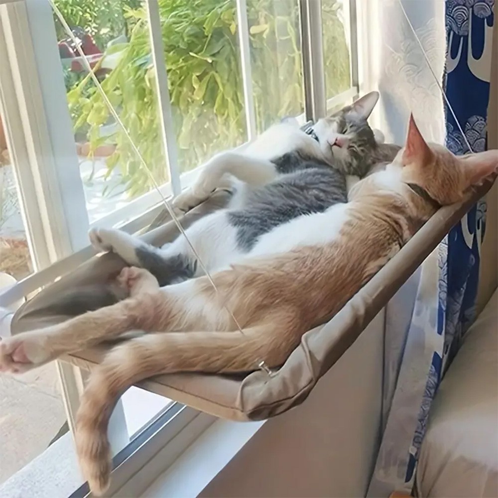 Ultra-Soft Cat Window Hanging Bed - Comfortable Cloud-Shaped Retreat