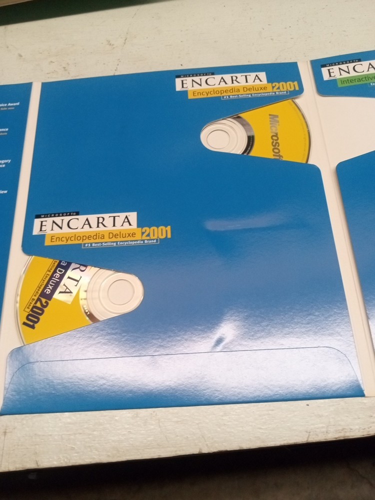 MICROSOFT - ENCARTA - Reference Suite 2001 - 7 CD Set