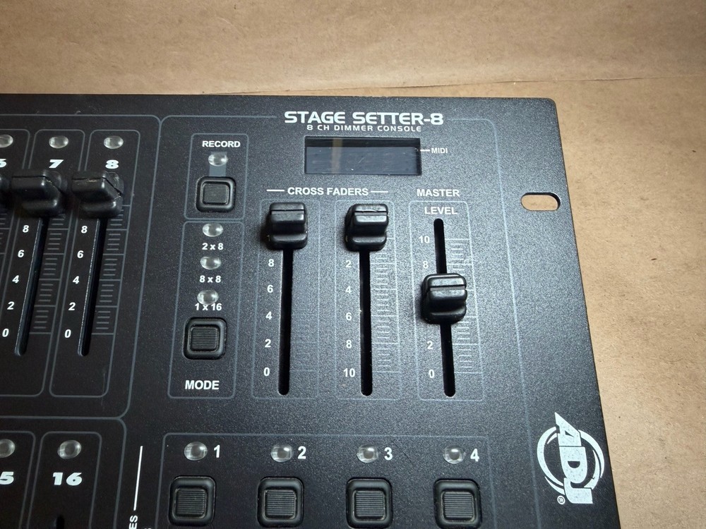 Elation Stage Setter-8 DMX Lighting Controller 8 CH Dimmer Console | Untested