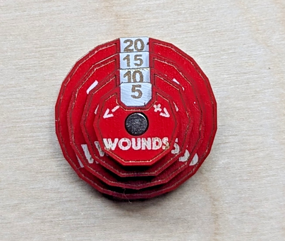Kill Team Wound Counters Warhammer 40k Tabletop Master Set Red Counters Only