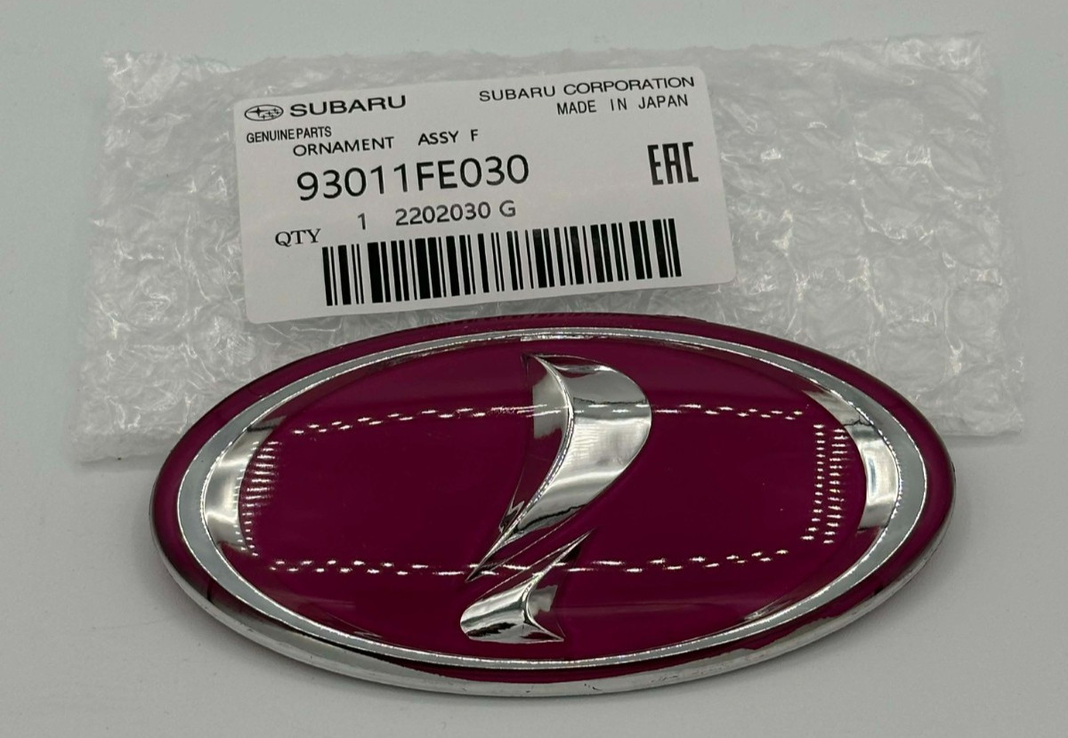 OEM Pink "i" Front Grille Badge For Subaru Impreza 00-05 WRX STi  93011FE030