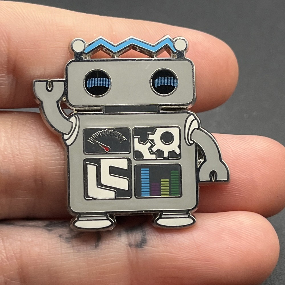 LootCrate 2017 September Robotic Theme Robot Lapel Hat Pin