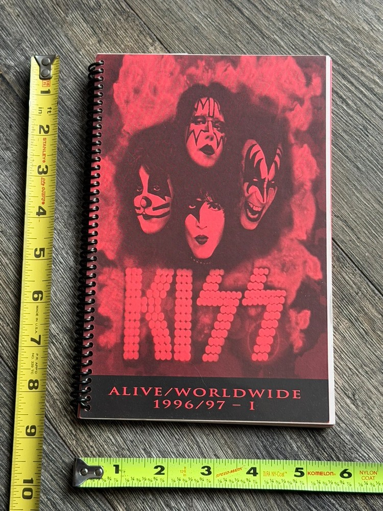 KISS Program Tour Itinerary Book 1 Alive Reunion Tour Red June-Aug 1996 Vintage