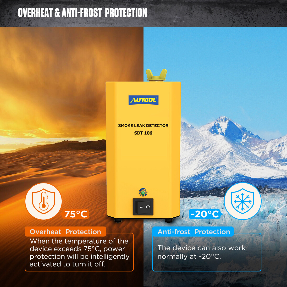 Automotive EVAP Smoke Diagnostic Machine Pipe Leak Detector Quick Analyzer Test