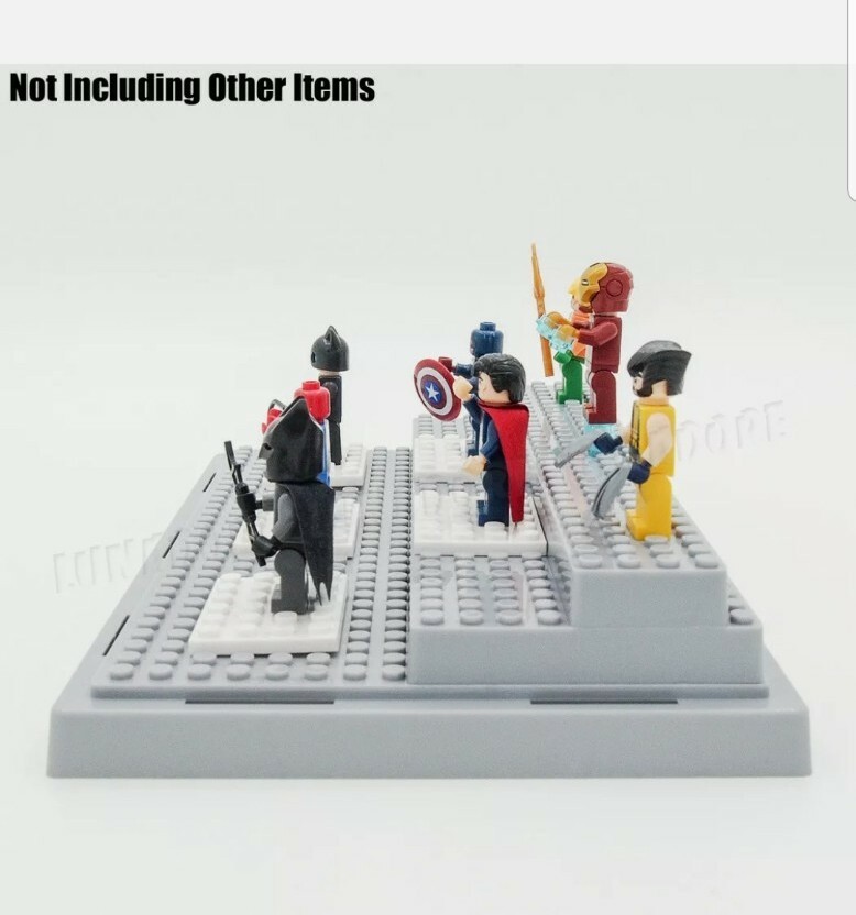 US 9.8"Display Box Showcase For Building Blocks Plastic Self-Assembly