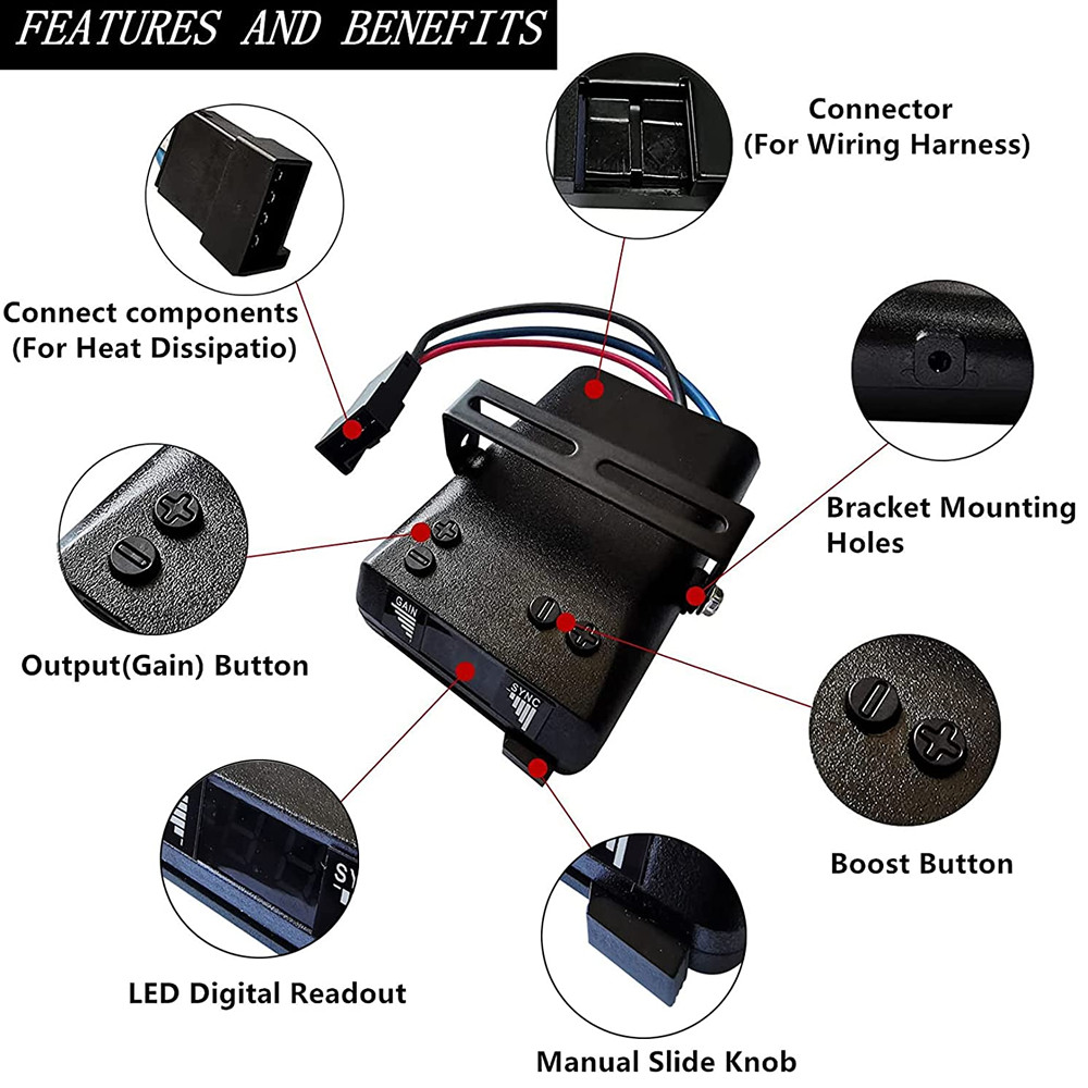 Replacement For 8507111 Brakeman IV Digital Brake Control, Small Compact Design