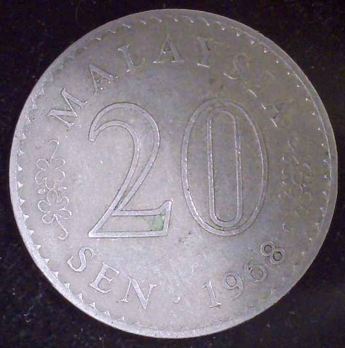 Malaysia - 1968 - 20 Sen