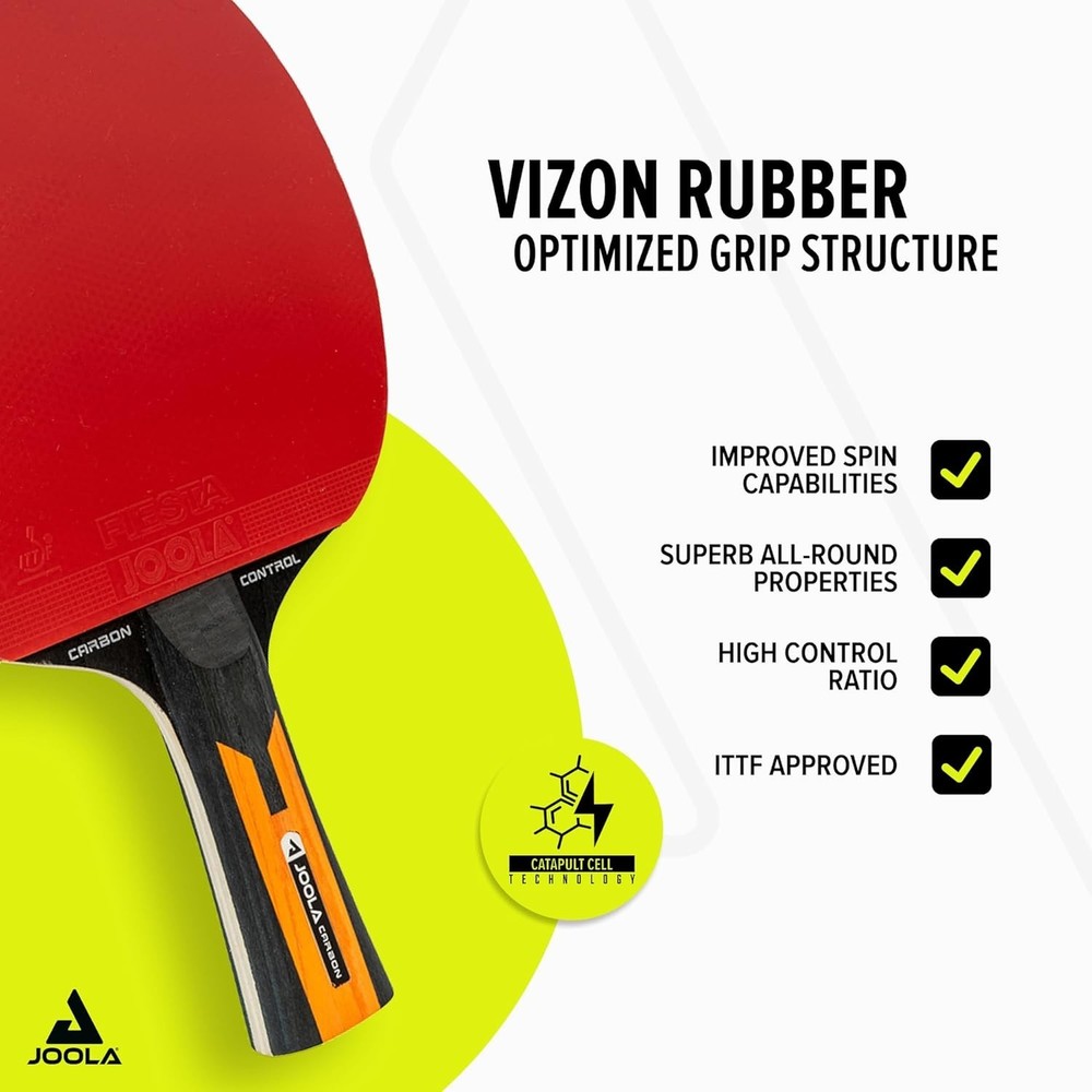 Advanced Joola Carbon Control Paddle for Elite Players - Superior Grip & Control