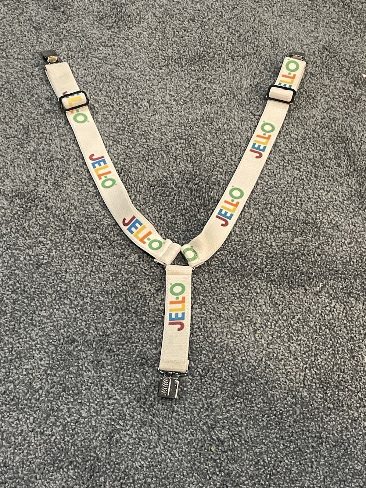 Suspenders Vintage  Toddler Elastic Adjustable Clip-on Y Back JELL-O Colorful