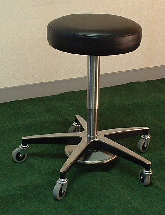 Foot Adjustable Medical Stool with Aluminum Base
