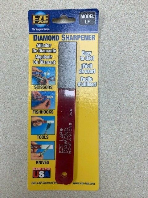 EZE-LAP #LF FINE Diamond Sharpener Knife Sharpening Hone Stone - 2" x 3/4"  USA