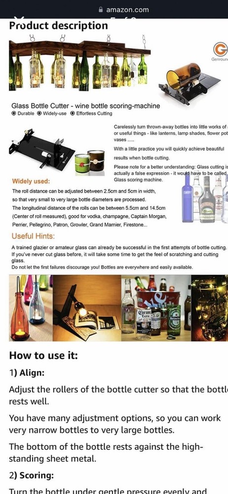 glass bottle cutter machine